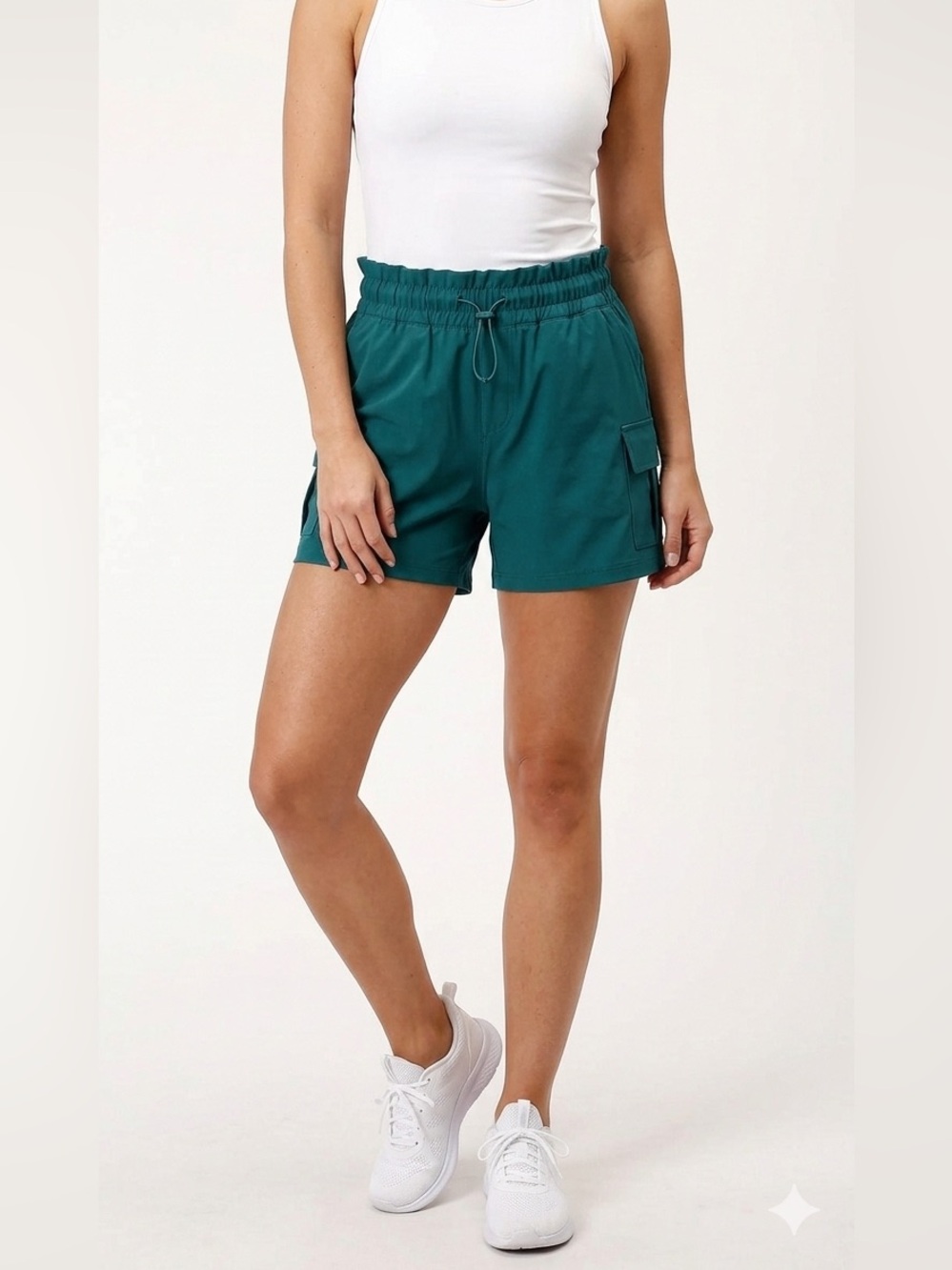 🔸UNPLUG by Bluenotes Flex Running Cargo Shorts in an Emerald Green Size Medium